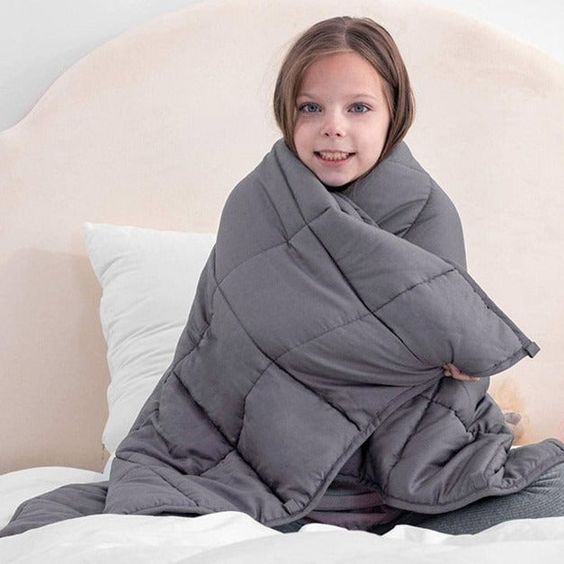 Weighted blanket,Our Weighted Blanket is soft and tactile to touch and lightly weighted to provide calming proprioceptive for children.Our Weighted blanket is the perfect solution for children at sleep or nap time.The weighted blanket is a great tool for calm down time as your child will love the ability to wrap the calming weighted blanket around their body and make themselves a calming sensory space.When your child does not need the full benefit of the weighted blanket why not fold up and use this as a we